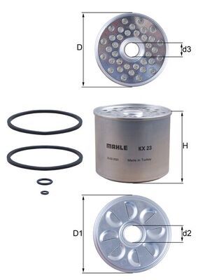 GUD Fuel Filter BC9S for Audi A4 B5 | SparesX