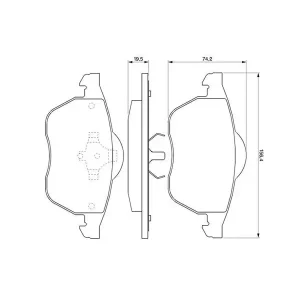 Bosch Front Brake Pad 0986424481