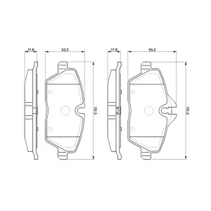 Bosch Front Brake Pad 0986494120