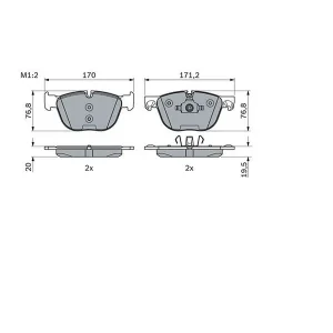 Bosch Front Brake Pad 0986494191