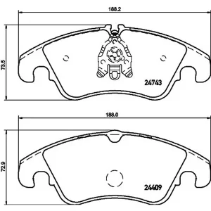 Bosch Front Brake Pad 0986494201
