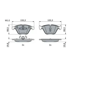 Bosch Front Brake Pad 0986494354