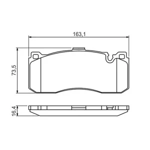 Bosch Front Brake Pad 0986494428
