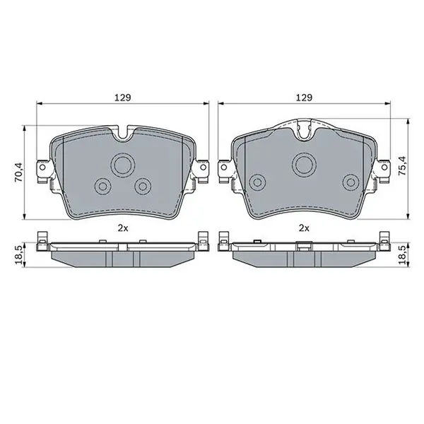Bosch Front Brake Pad 0986494940