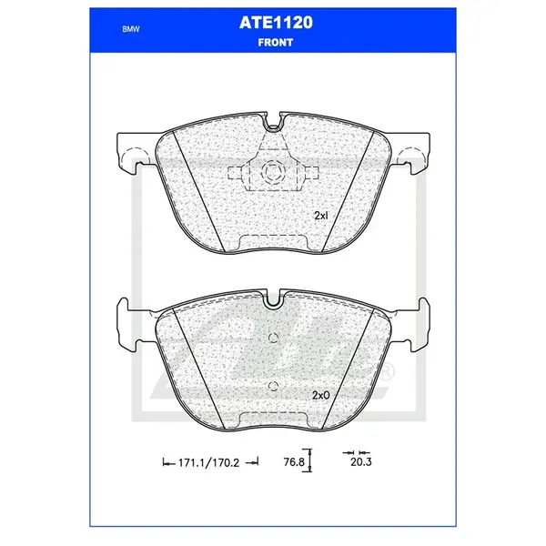Ate Front Brake Pad ATE1120