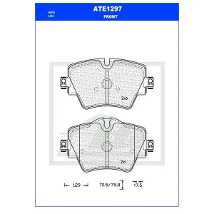 Ate Front Brake Pad ATE1297