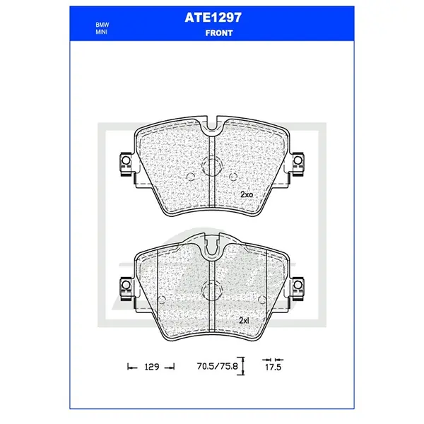 Ate Front Brake Pad ATE1297