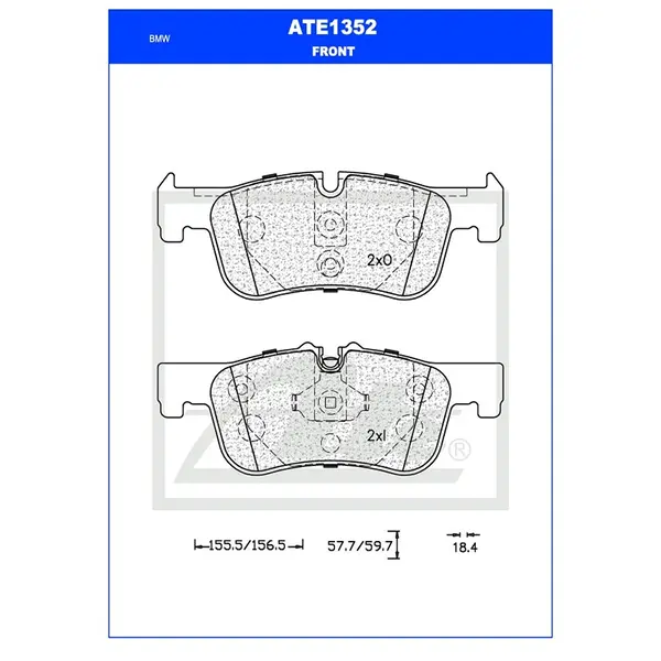 Ate Front Brake Pad ATE1352