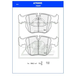 Ate Front Brake Pad ATE895
