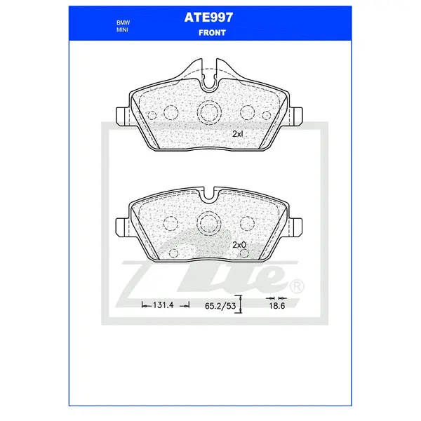 Ate Front Brake Pad ATE997