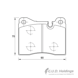 Safeline Front Brake Pad D152