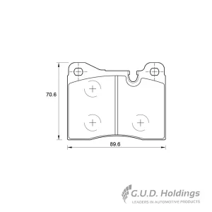 Safeline Front Brake Pad D294