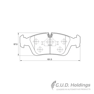 Safeline Front Brake Pad D3009