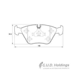Safeline Front Brake Pad D3043