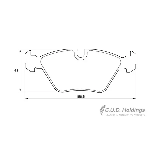Safeline Front Brake Pad D3081