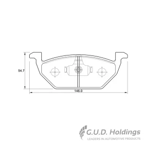 Safeline Front Brake Pad D3179