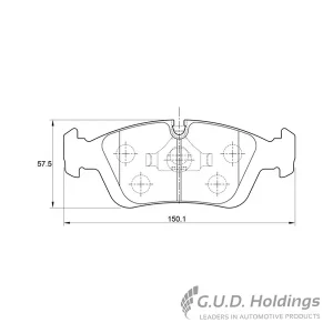 Safeline Front Brake Pad D3204