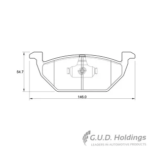 Safeline Front Brake Pad D3295