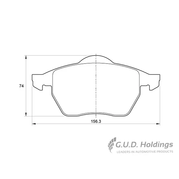 Safeline Front Brake Pad D3310
