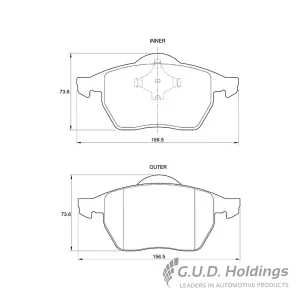 Safeline Front Brake Pad D3388