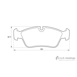Safeline Front Brake Pad D3541