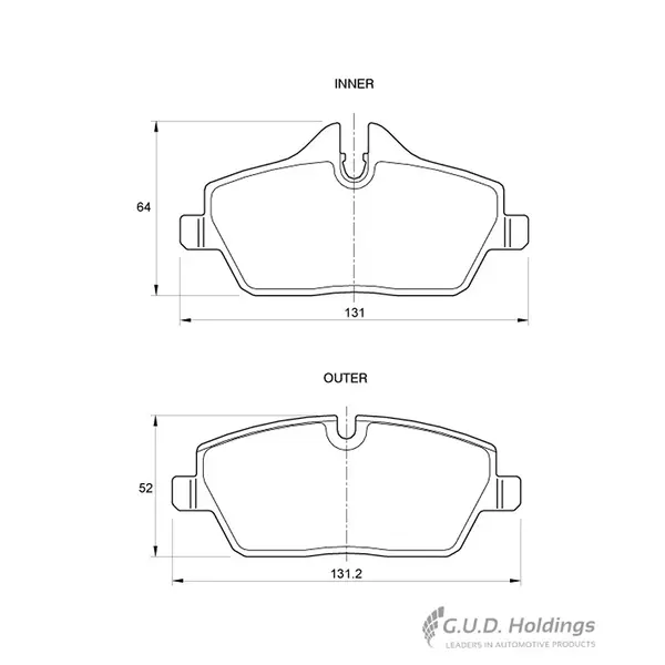 Safeline Front Brake Pad D3542
