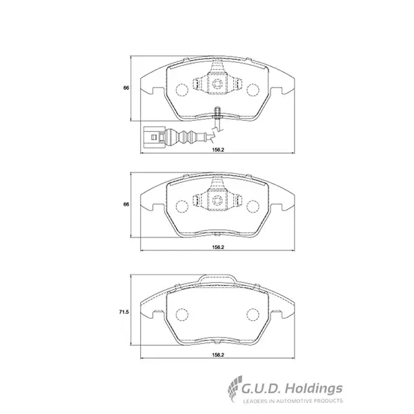 Safeline Front Brake Pad D3553