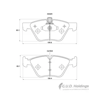 Safeline Front Brake Pad D3772