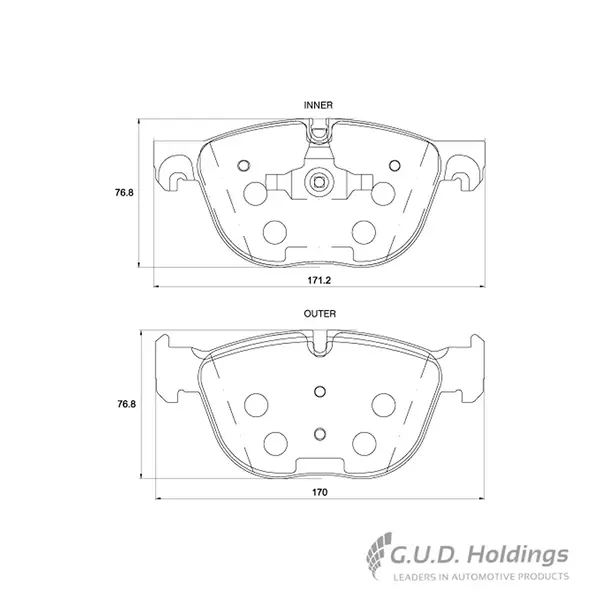 Safeline Front Brake Pad D3851
