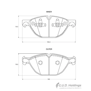 Safeline Front Brake Pad D3852