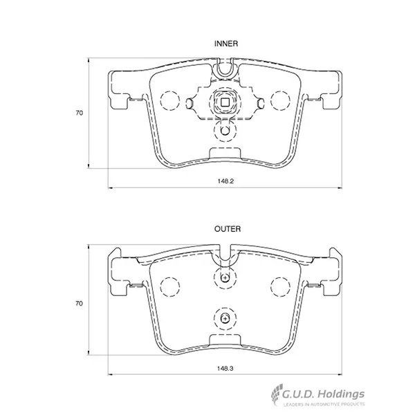 Safeline Front Brake Pad D3962