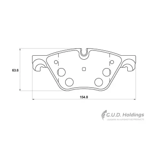 Safeline Front Brake Pad D3963