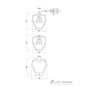 Safeline Front Brake Pad D4040