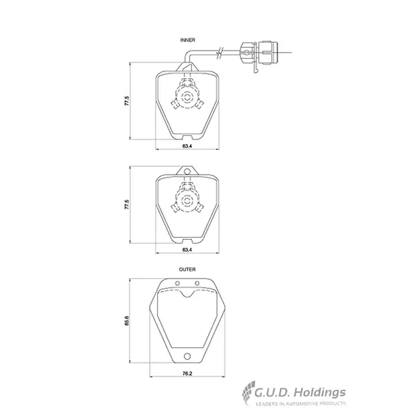 Safeline Front Brake Pad D4040