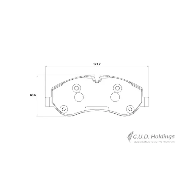 Safeline Front Brake Pad D4087