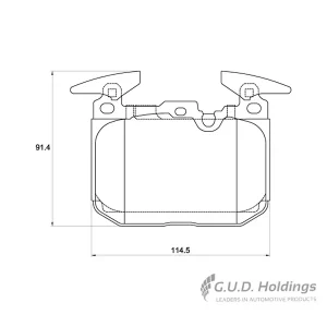 Safeline Front Brake Pad D4138