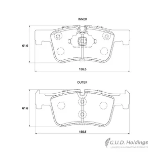 Safeline Front Brake Pad D4189