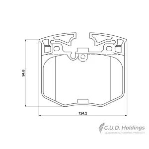 Safeline Front Brake Pad D4241