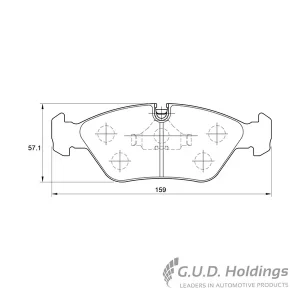 Safeline Front Brake Pad D971