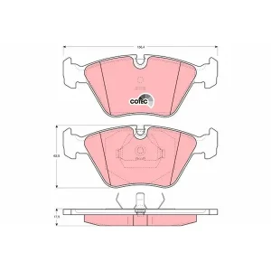 Trw Front Brake Pad GDB1064