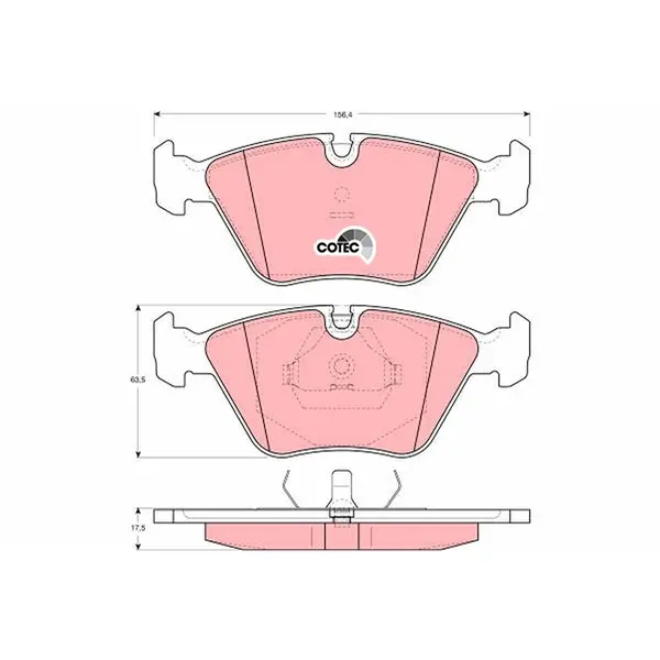 Trw Front Brake Pad GDB1064