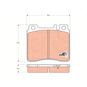 Trw Front Brake Pad GDB113
