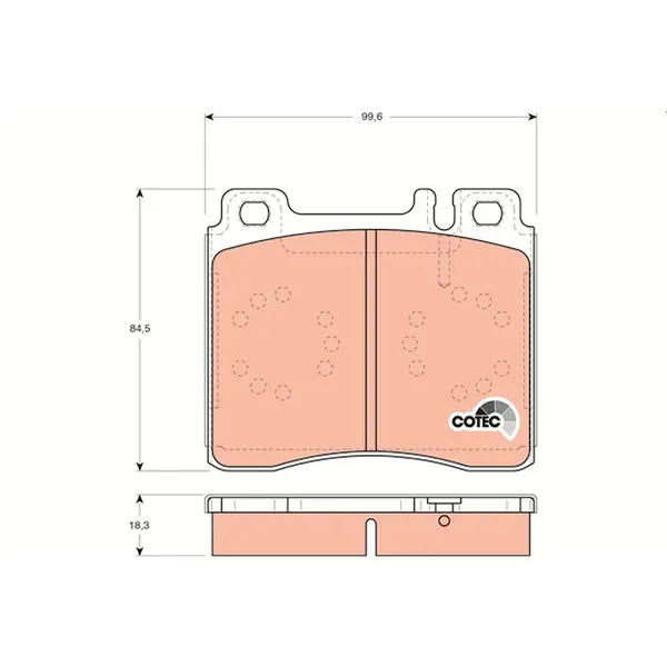 Trw Front Brake Pad GDB113