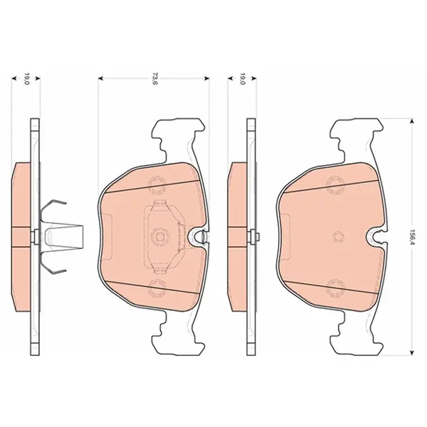 Trw Front Brake Pad GDB1261