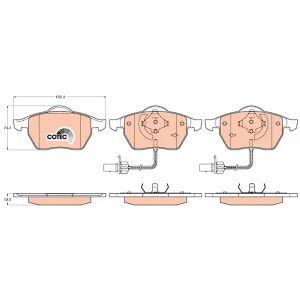 Trw Front Brake Pad GDB1307