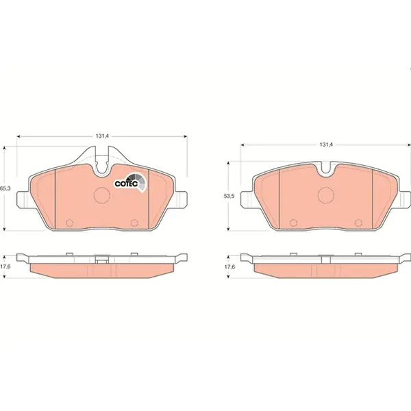 Trw Front Brake Pad GDB1611