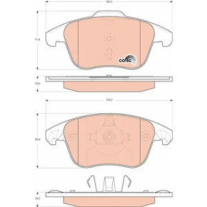 Trw Front Brake Pad GDB1691