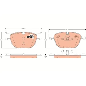 Trw Front Brake Pad GDB1726