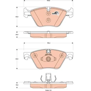 Trw Front Brake Pad GDB1882