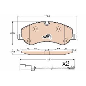 Trw Front Brake Pad GDB1967